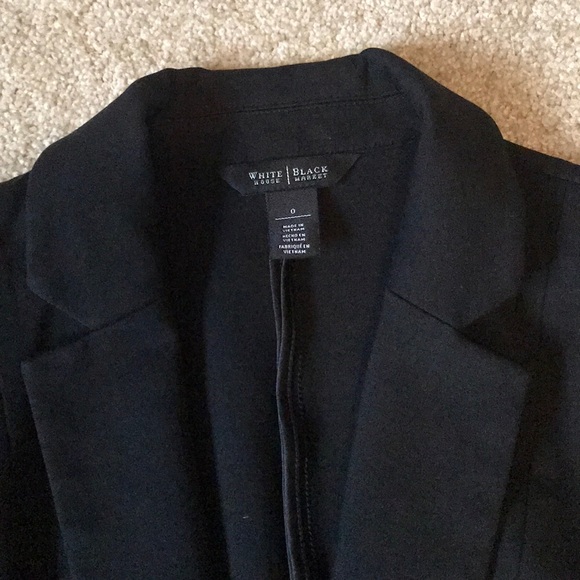 White House Black Market Black Blazer Sz 0 XS - Picture 4 of 5